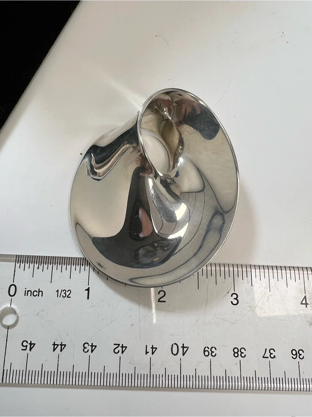 Georg Jensen Large Sterling Silver “MOBIUS” Brooch Pin Denmark